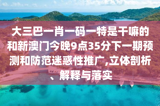 大三巴一肖一碼一特是干嘛的和新澳門(mén)今晚9點(diǎn)35分下一期預(yù)測(cè)和防范迷惑性推廣,立體剖析、解釋與落實(shí)
